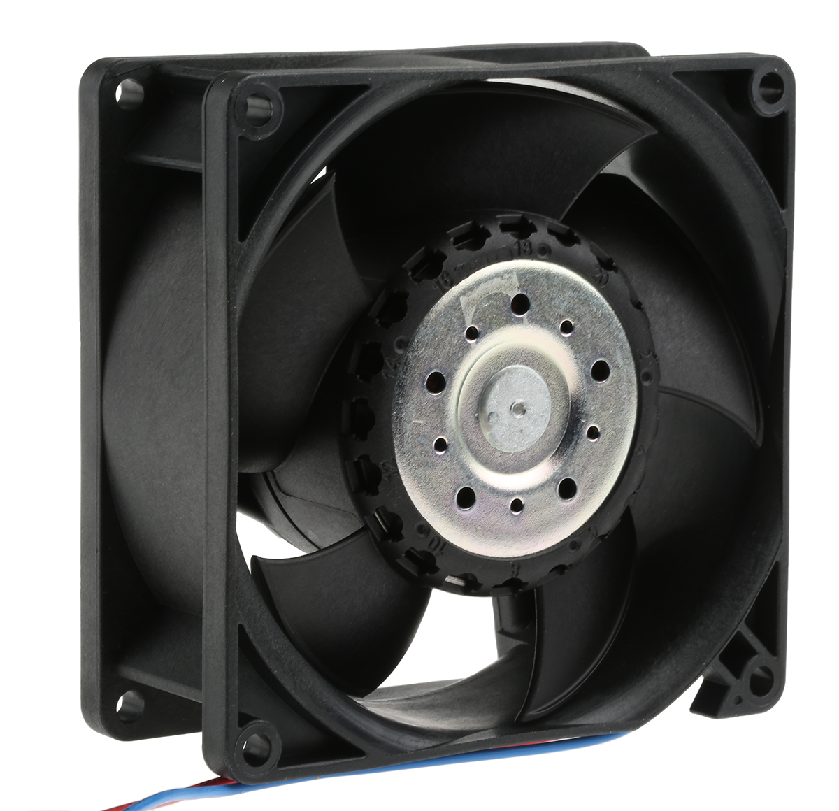 ebm-papst 3200 J - S-Force Series Axial Fan, 24 V dc, DC Operation, 146m³/h, 9W, 375mA Max, 92 x 92 x 38mm