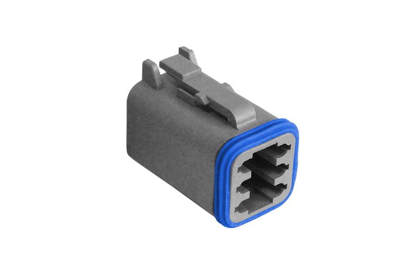Bulgin, PX0100 Connector Housing Plug 6 Way, Crimp Termination PX0100S06GY