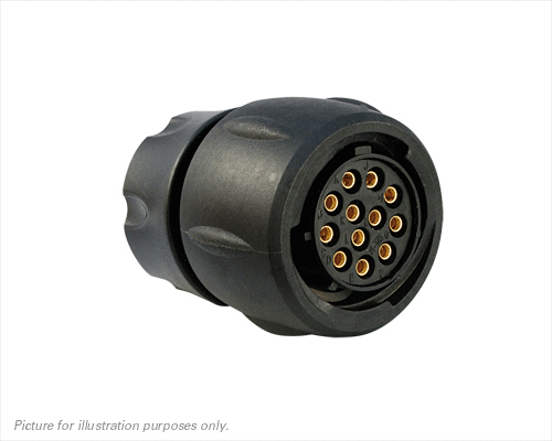 Souriau Sunbank by Eaton Circular Connector, 12 Contacts, Cable, Standard Connector, Socket, Female, IP68, IP69K, UTS