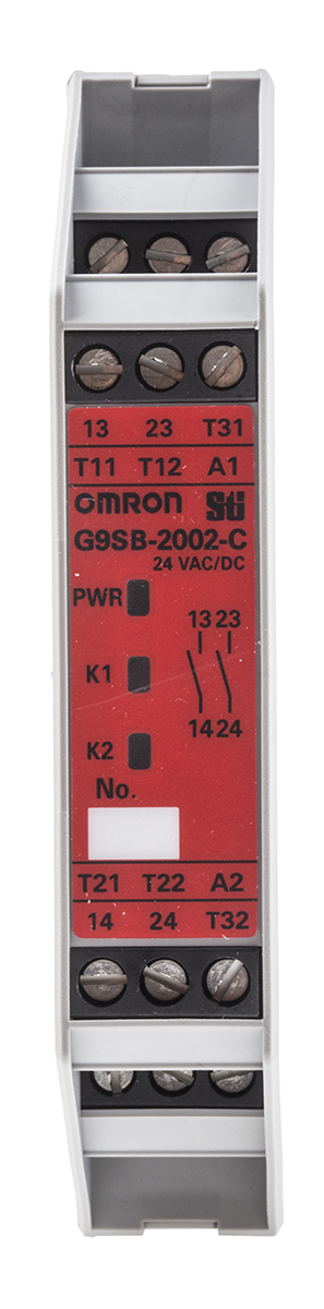 Omron G9SB Safety Relay 24V ac/dc, Dual-Channel 2 Safety Contacts