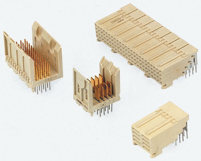 TE Connectivity, Z-PACK 2mm Pitch Futurebus+ Backplane Connector, Male, Straight, 4 Row, 96 Way
