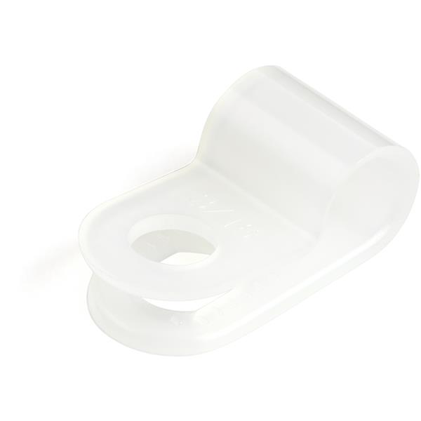 StarTech.com White Nylon Screw cable clamp, 5mm Max. Bundle