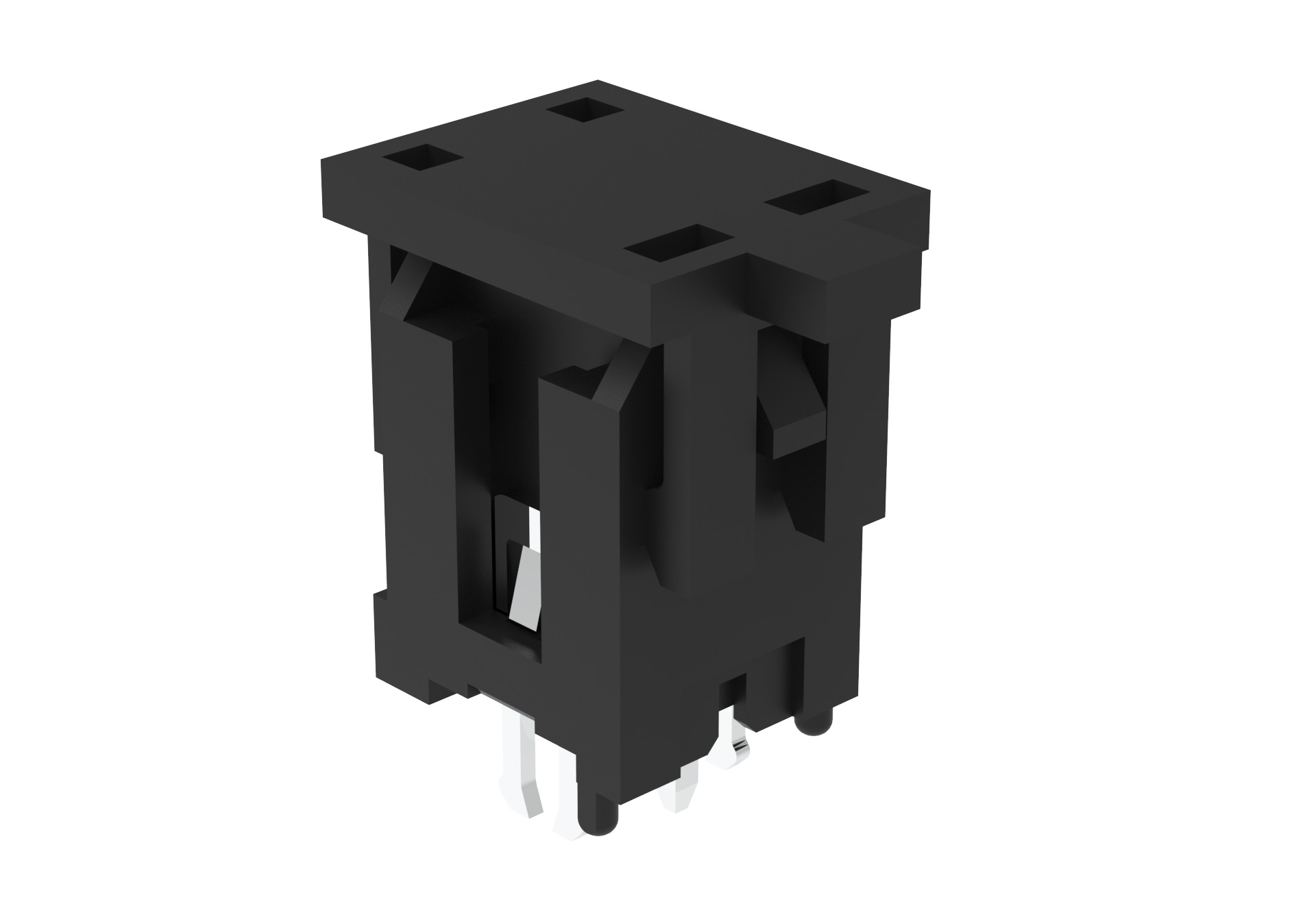 Amphenol Communications Solutions G88MP021020 Series Vertical Board Mount PCB Socket, 2-Contact, 2-Row, 3mm Pitch,