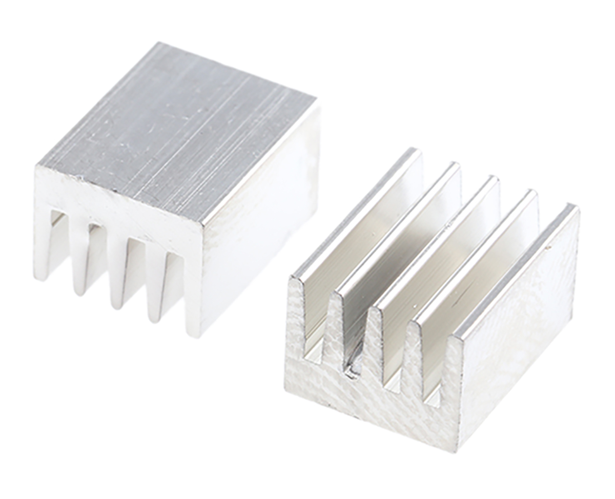 Fischer Elektronik Heatsink, Universal Rectangular Alu, 71K/W, 8 x 8 x 6mm