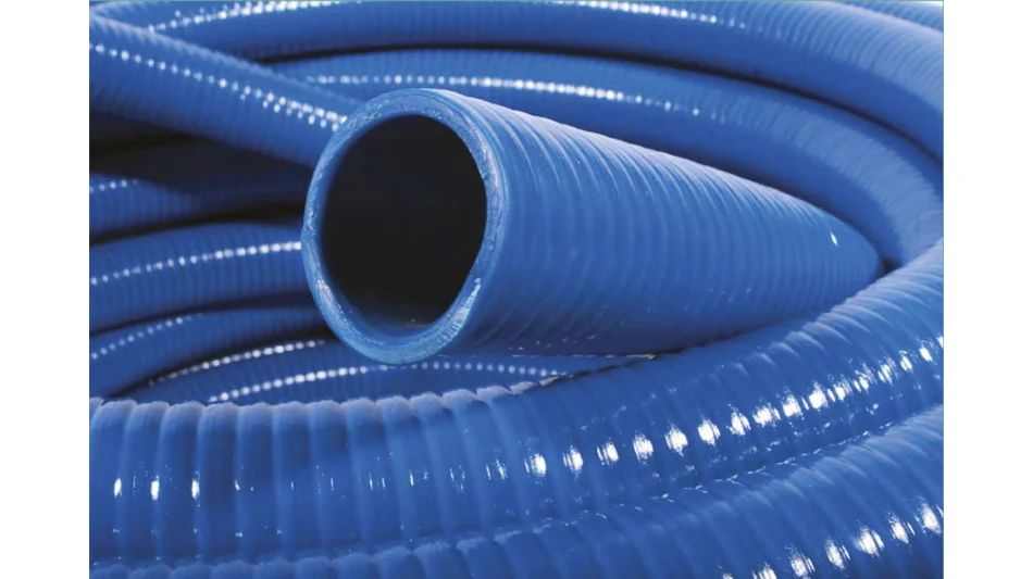 RS PRO PVC, Flexible Tube, 51.6mm ID, 60.9mm OD, Blue, 30m