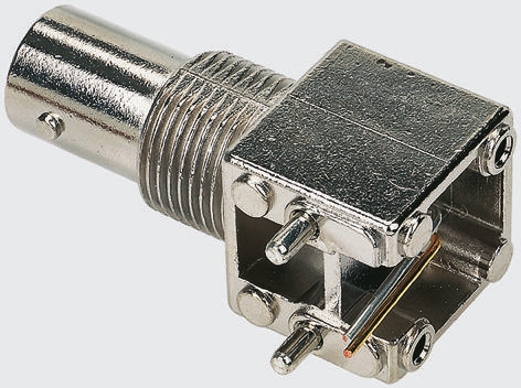 Amphenol RF, Jack PCB Mount BNC Connector, 75Ω, Through Hole Termination, Right Angle Body