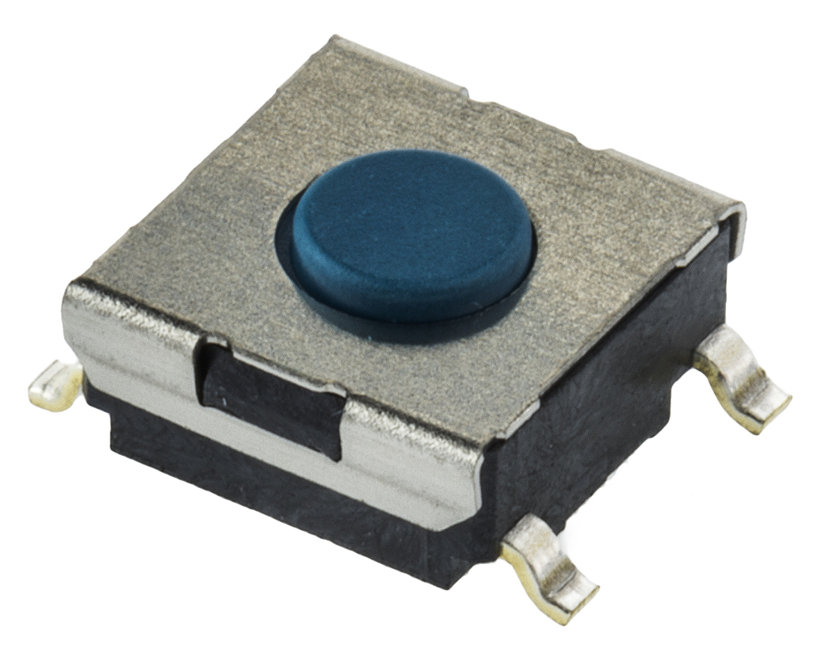 Omron IP00 Tactile Switch, SPST 50 mA @ 24 V dc 0.5mm Through Hole