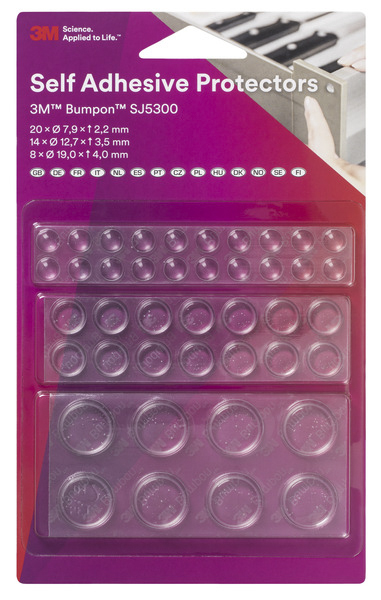 3M Cylindrical PUR Self Adhesive Feet