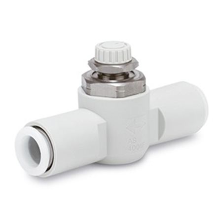 SMC AS100 Series Threaded Speed Controller, M5 Inlet Port x 6mm Tube Outlet Port