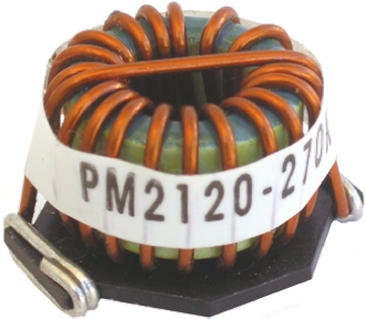 Bourns, PM2120, 2120 No Wirewound Surface Mount Inductor with a Iron Core, 39 μH Wirewound ±10 % 9.6 A Idc