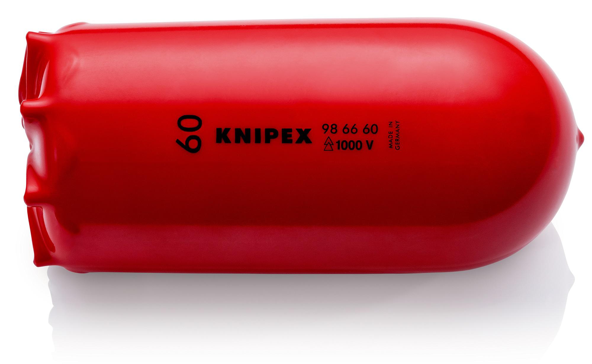Knipex 140mm Black on Red Cable Cover in Plastic, 60mm Inside dia.