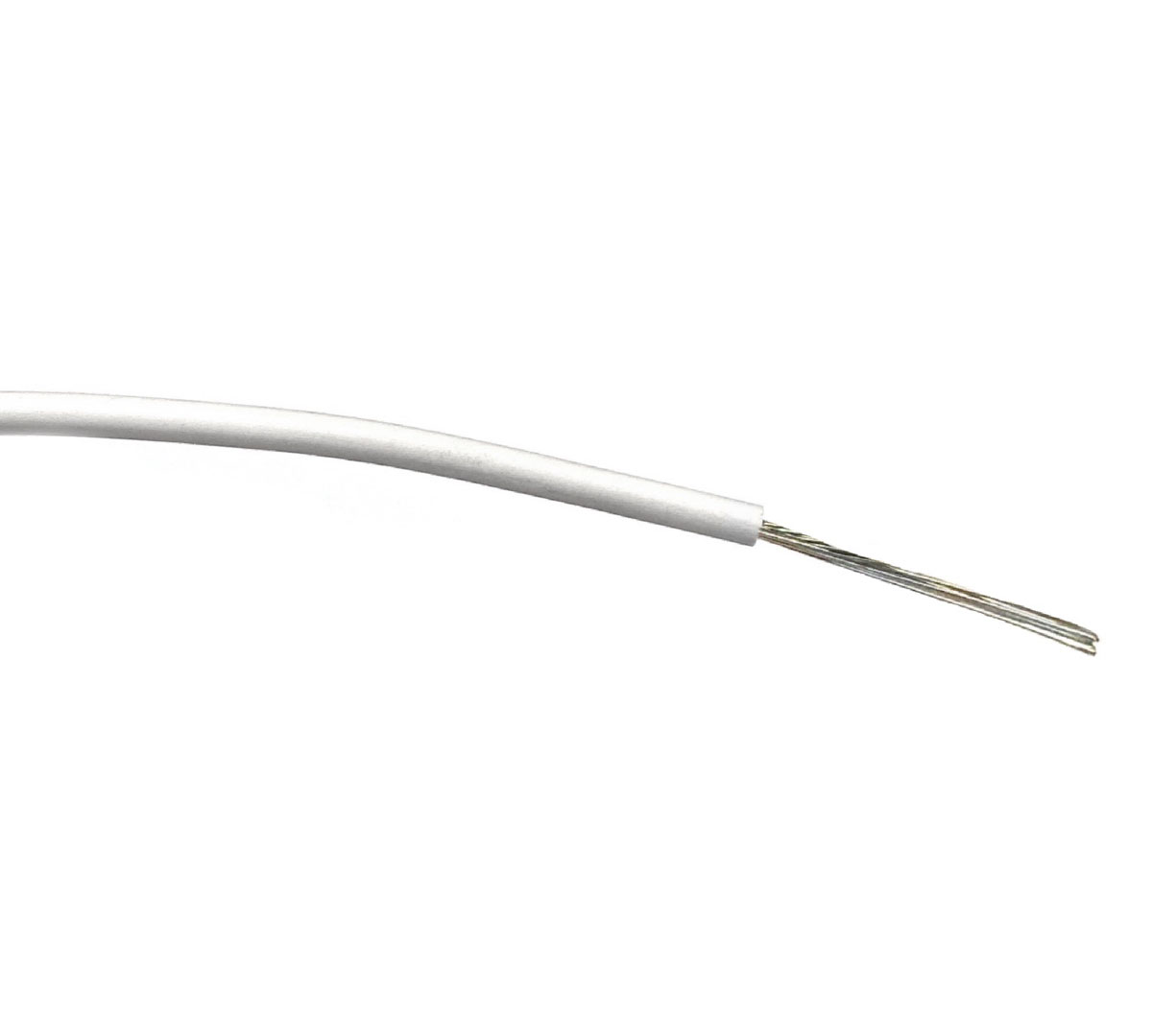RS PRO White 0.5mm² Hook Up Wire, 20 AWG, 16/0.2 mm, 100m, PVC Insulation