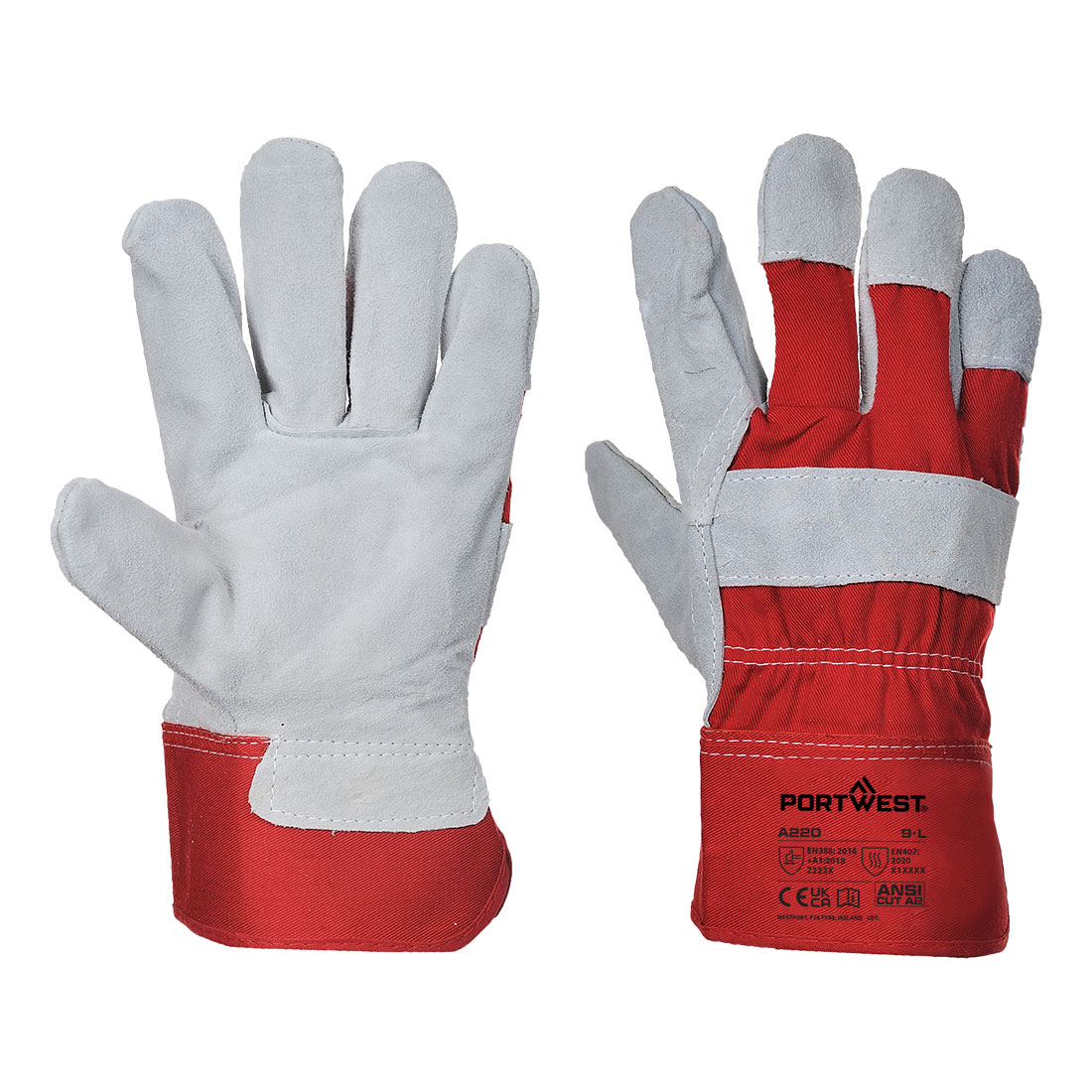 Portwest Polyester, 12 Gloves ESD-Safe & Clean Room Gloves, Size 2XL