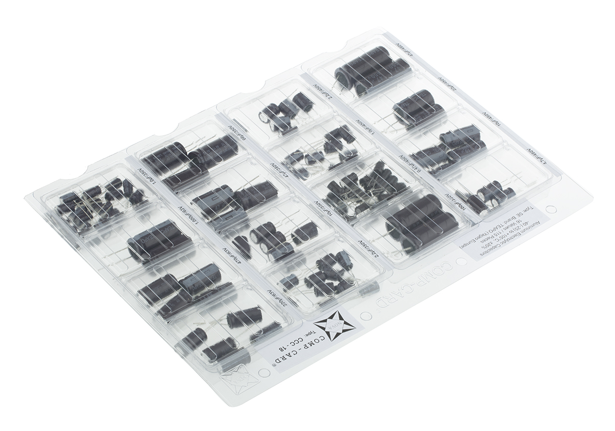 Nova, Through Hole Aluminium Capacitor Kit 115 pieces