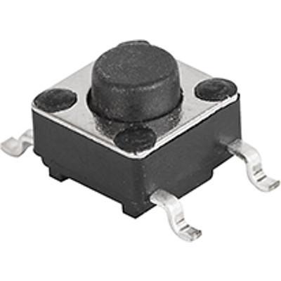 Schurter IP40 Black Tactile Switch, SPST 50mA 5mm Surface Mount