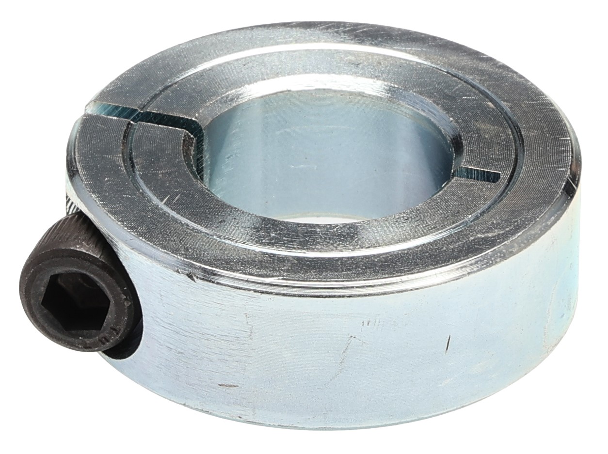 RS PRO Shaft Collar, One Piece, Clamp Screw, Bore 0.75in, OD 1.5in, W 0.5in, Steel