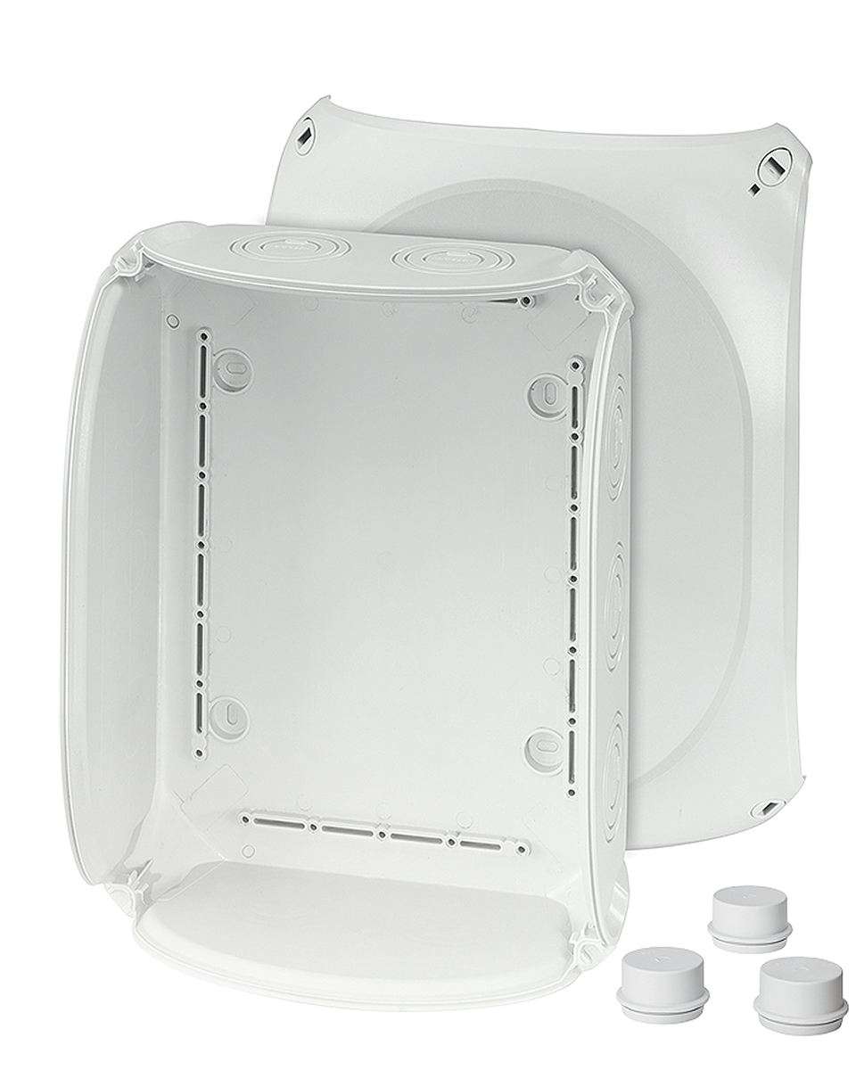 HENSEL Grey Polycarbonate Junction Box, IP55, IP66, 225 x 122 x 295mm