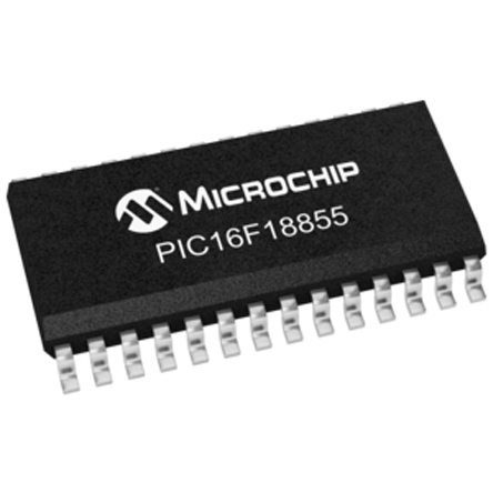 Microchip, 8 bit PIC, PIC16F18855 Microcontroller, 32 MHz, 14kB FLASH, 28-Pin SOIC