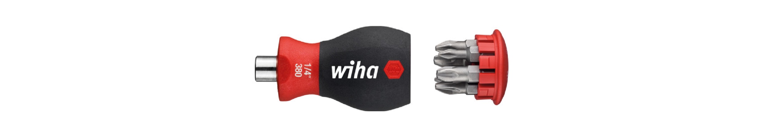 Wiha Phillips, Pozidriv Bit Holder Screwdriver, 6-Piece