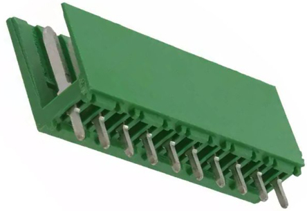 TE Connectivity AMPMODU MOD I Series Straight Through Hole PCB Header, 10 Contact(s), 3.96 mm Pitch, 1 Row, Shrouded