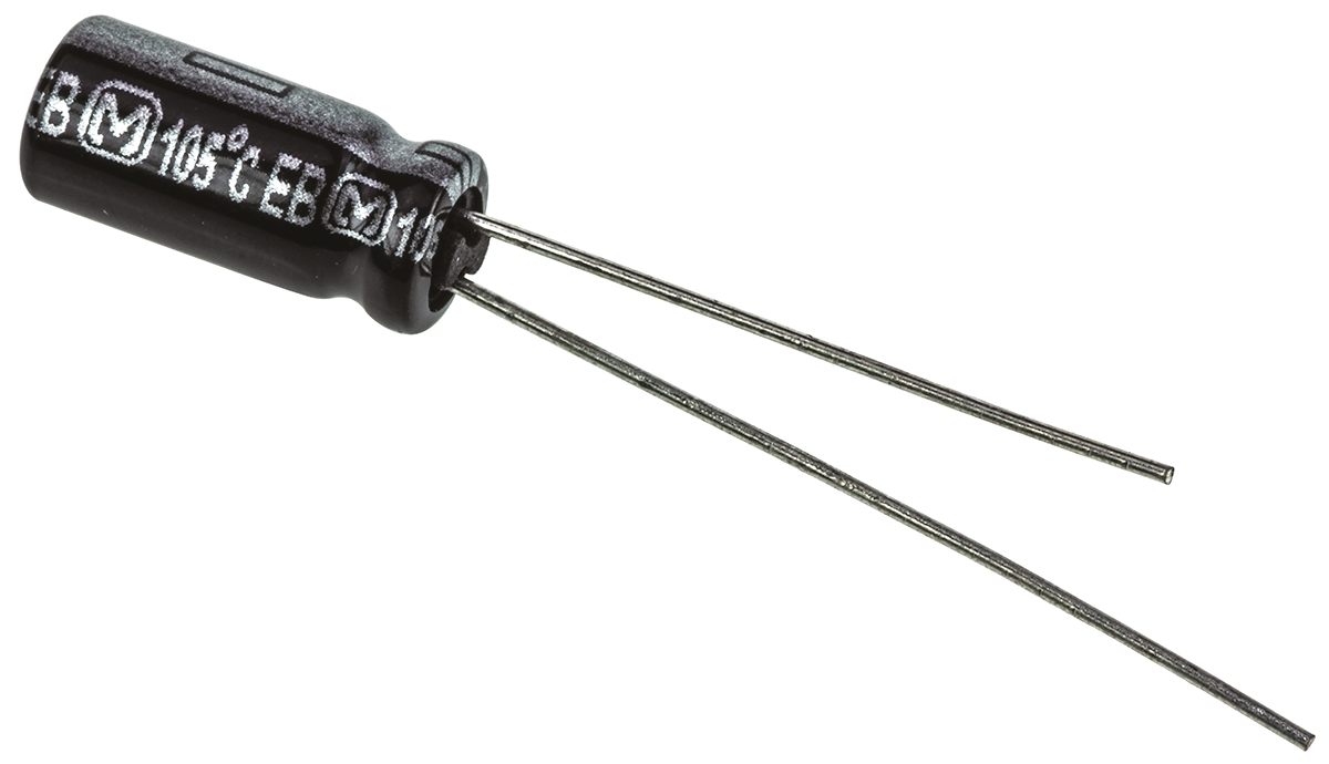 Panasonic 10μF Aluminium Electrolytic Aluminium Electrolytic Capacitor 50V dc, Radial, Through Hole - EEUEB1H100S