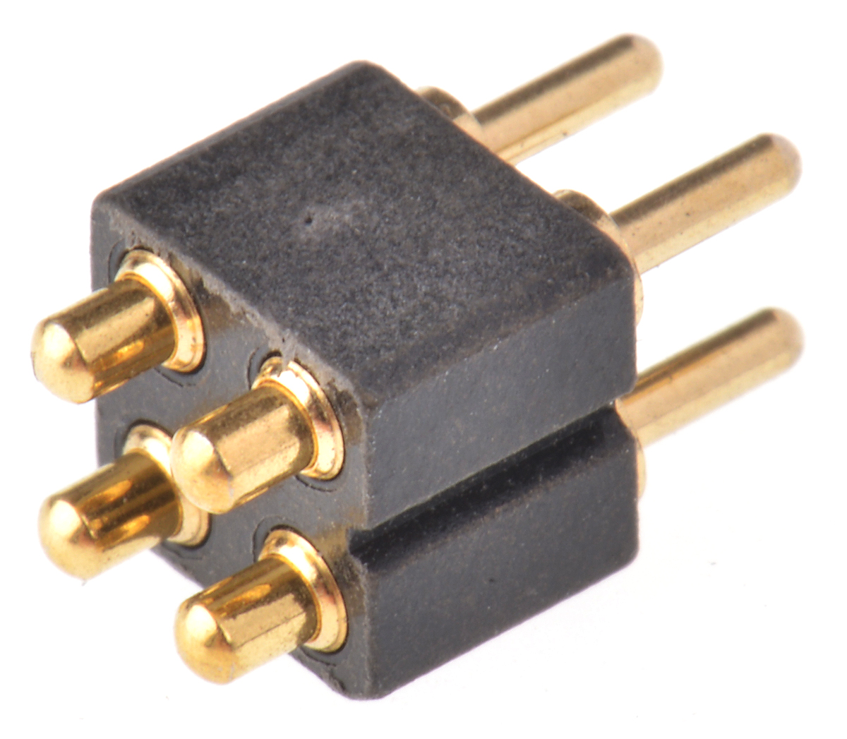 Preci-Dip 813 Series Straight Through Hole Spring Loaded Connector, 4 Contact(s), 2.54 mm Pitch, 2 Row, Shrouded