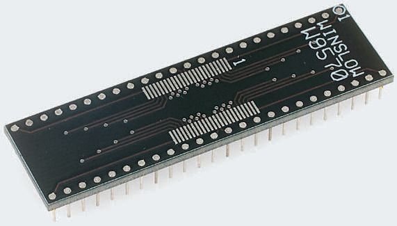 Winslow Straight Through Hole Mount 0.65 mm, 2.54 mm Pitch IC Socket Adapter, 56 Pin Female SOP to 56 Pin Male DIP