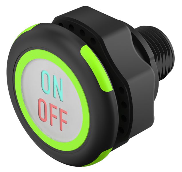 EAO Capacitive Switch NO,Illuminated, Red/Green, IO-Link, IP69K