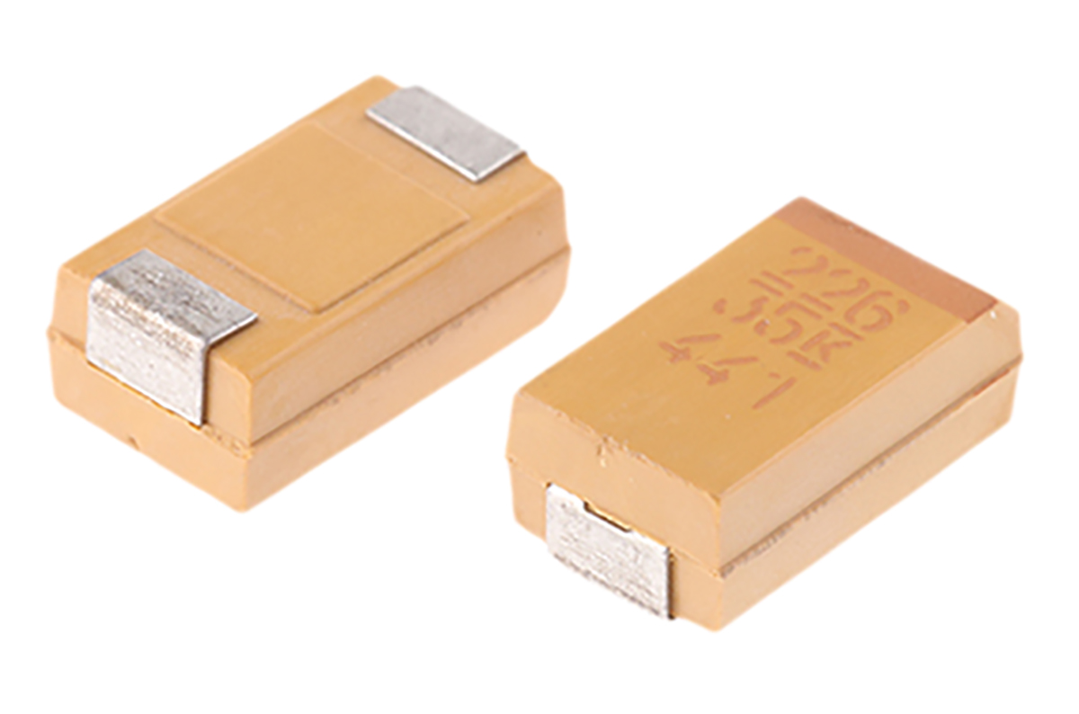 KEMET 22μF MnO2 Tantalum Capacitor 35V dc, T491 Series
