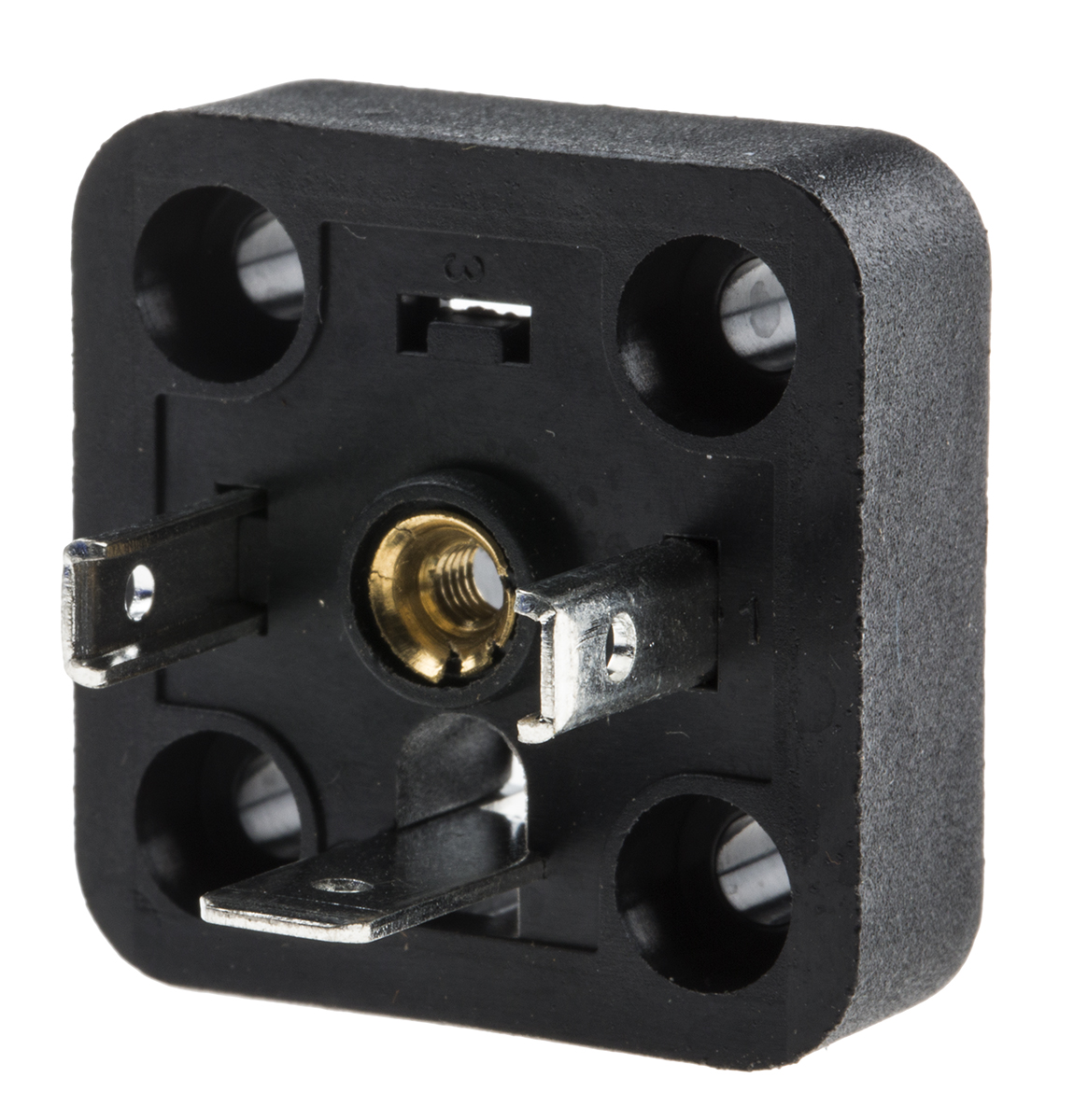 RS PRO 2P+E DIN 43650, Male Solenoid Valve Connector, N, 250 V ac Voltage