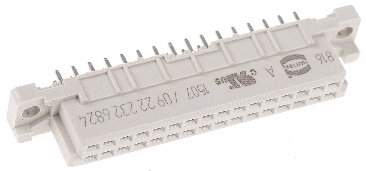 HARTING 09 22 32 Way 2.54mm Pitch, Type 2B Class C2, 2 Row, Straight DIN 41612 Connector, Socket