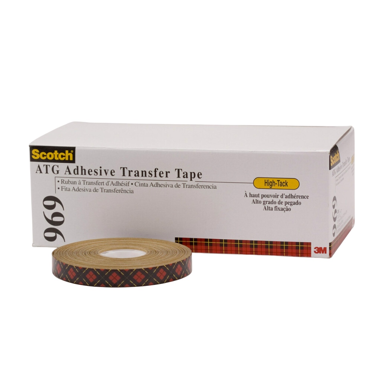 3M 7000116652 Transparent Double Sided Tape, 0.13mm Thick, 12mm x 16.5m