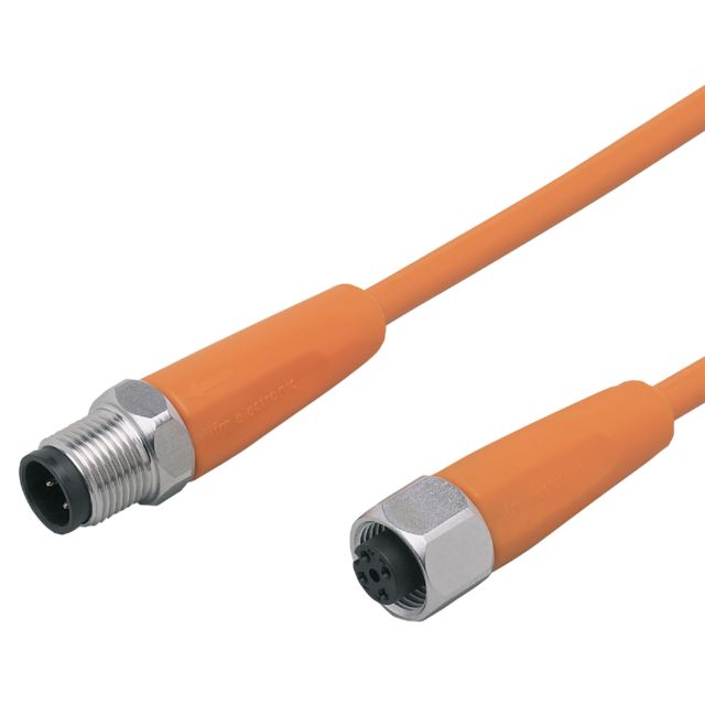 ifm electronic Male 1 way M12 to Female 1 way M12 Sensor Actuator Cable, 0.6 m