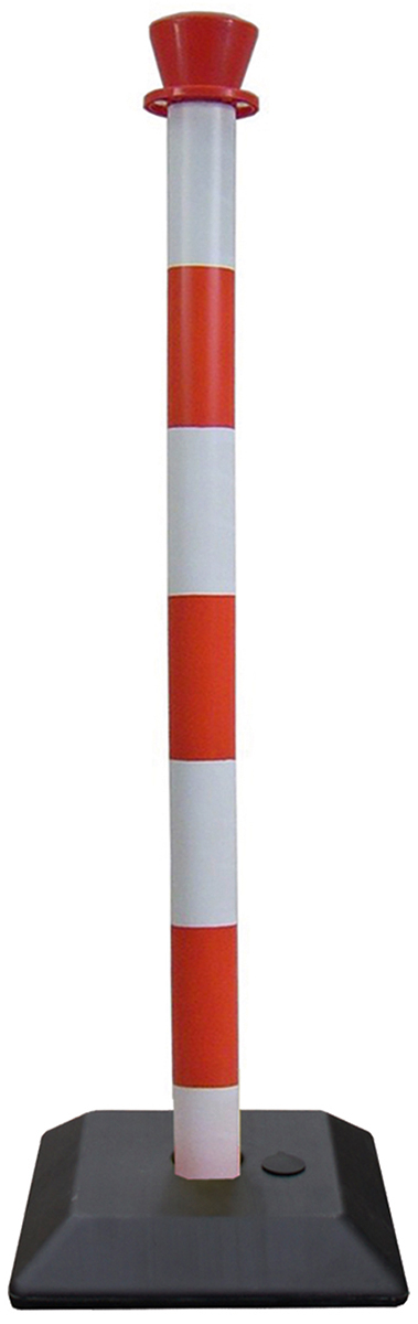 RS PRO Red & White ABS Barrier Post
