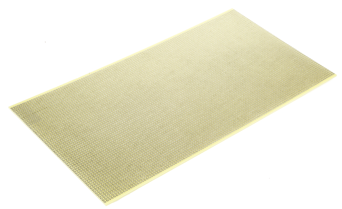 CIF Single Sided Matrix Board FR4 1mm Holes, 2.54 x 2.54mm Pitch, 300 x 160 x 1.6mm