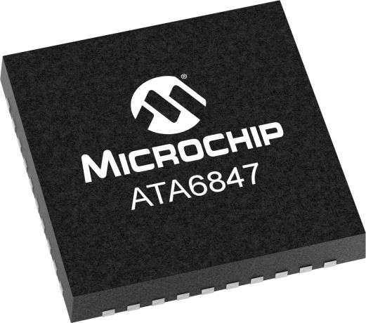 Microchip ATA6847T-3333E/NHX, Brushless DC Motor Driver 40-Pin, VQFN