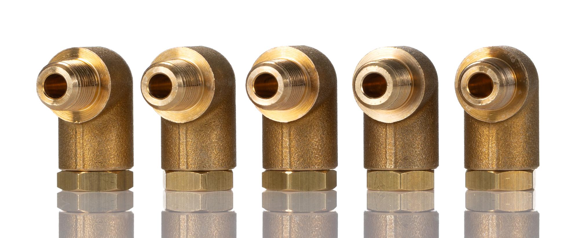 Norgren Enots 36 Series Elbow Threaded Adaptor, R 1/8 Male to Push In 6 mm, Threaded-to-Tube Connection Style