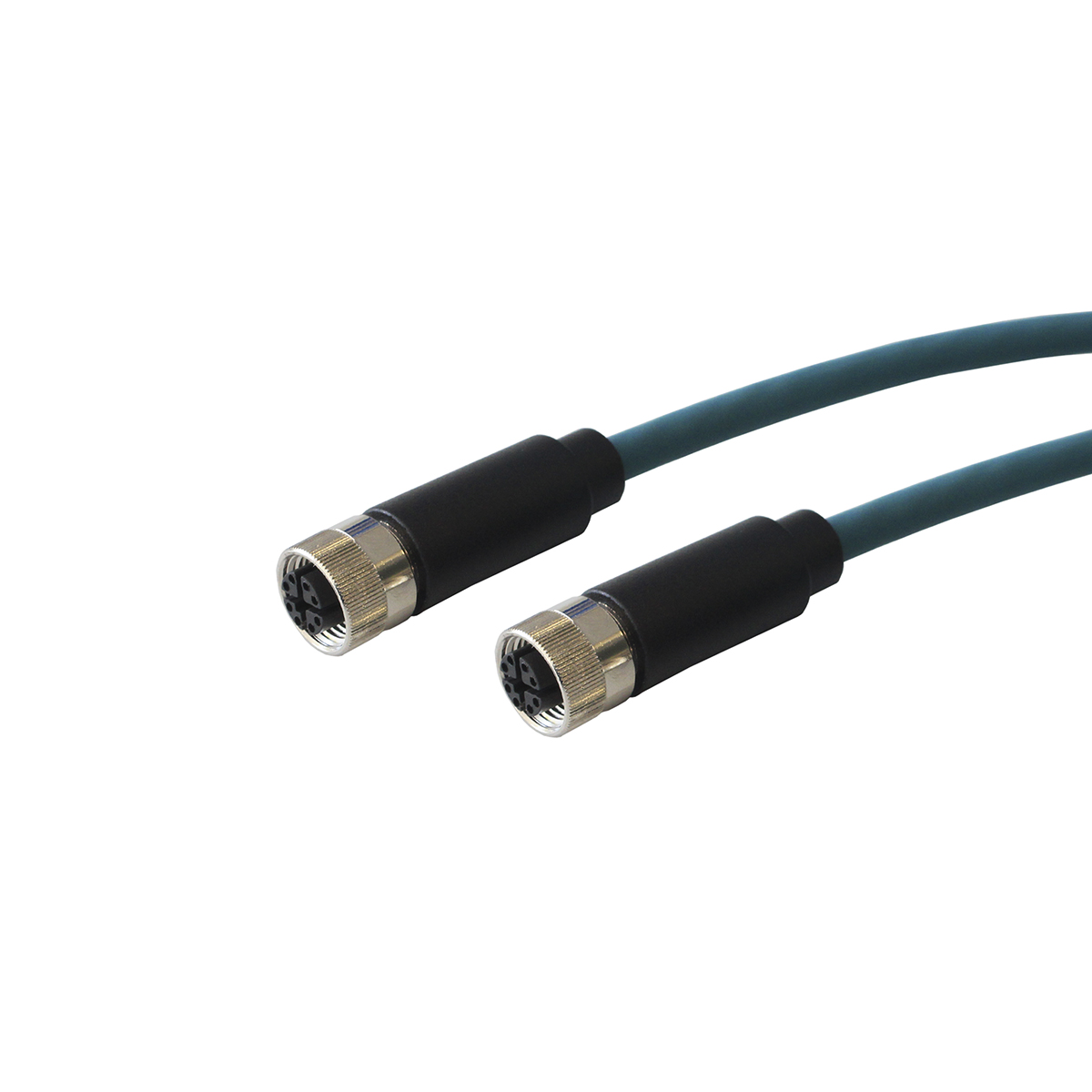 Bulgin Male 8 way Threaded to Female 8 way RJ45 Sensor Actuator Cable