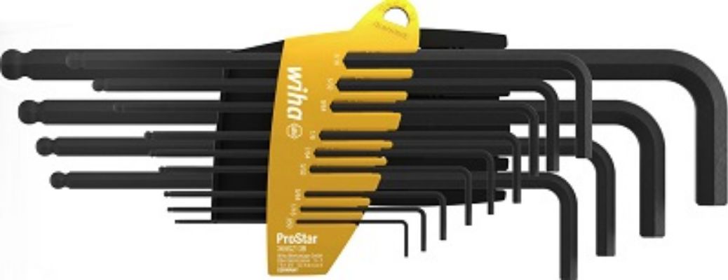 Wiha 14 piece L Shape Imperial Hex Key Set, 5.6mm