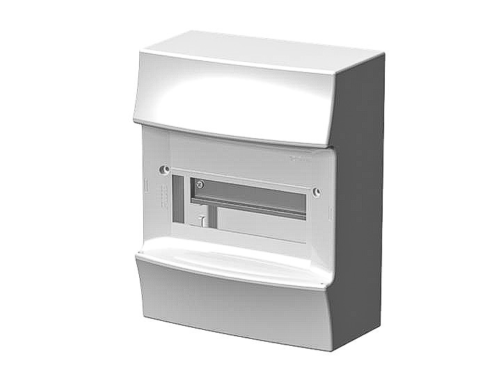 ABB 8 Way Plastic Consumer Unit, IP41 Mistrail41W