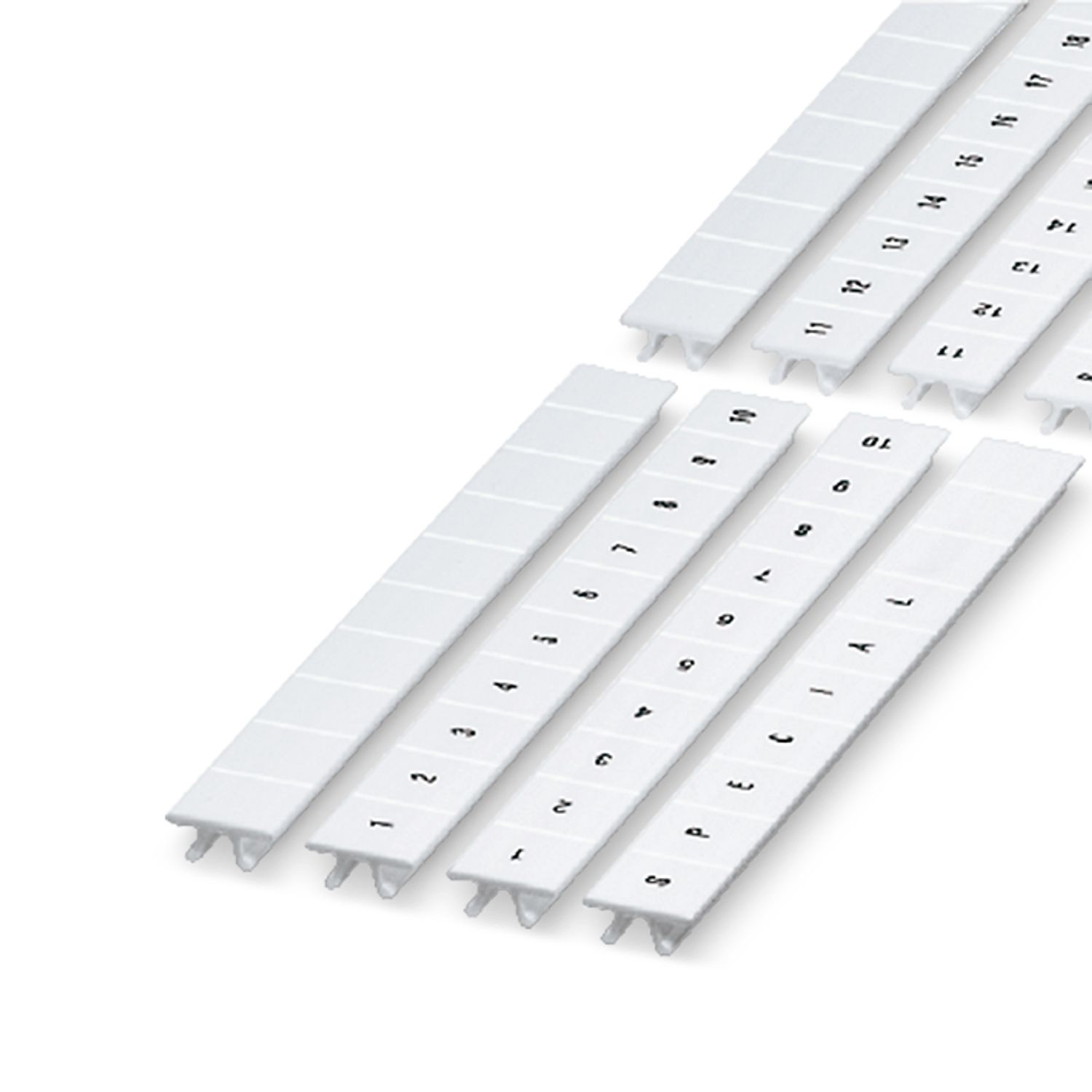 Phoenix Contact, ZB 10.QR : 1 -10 Marker Strip for use with  for use with Terminal Blocks