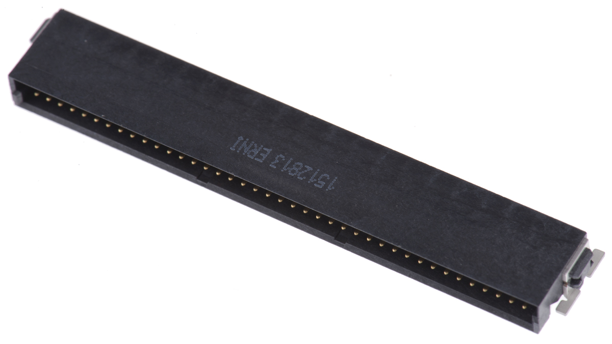 ERNI SMC Series Right Angle Surface PCB Header, 80 Contact(s), 1.27 mm Pitch, 2 Row, Shrouded
