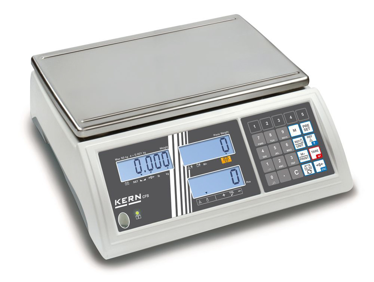 Kern CFS 50K-3 Counting Weighing Scale, 50kg Weight Capacity