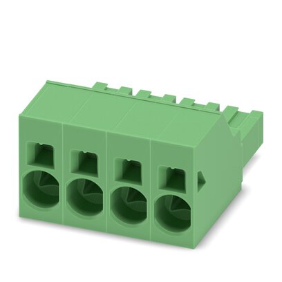 Phoenix Contact, 10.16mm Pitch, 16, SPC 16/ 4-ST-10, 4 Way, , Pluggable Terminal Block, Header, Push-In, Push In Spring