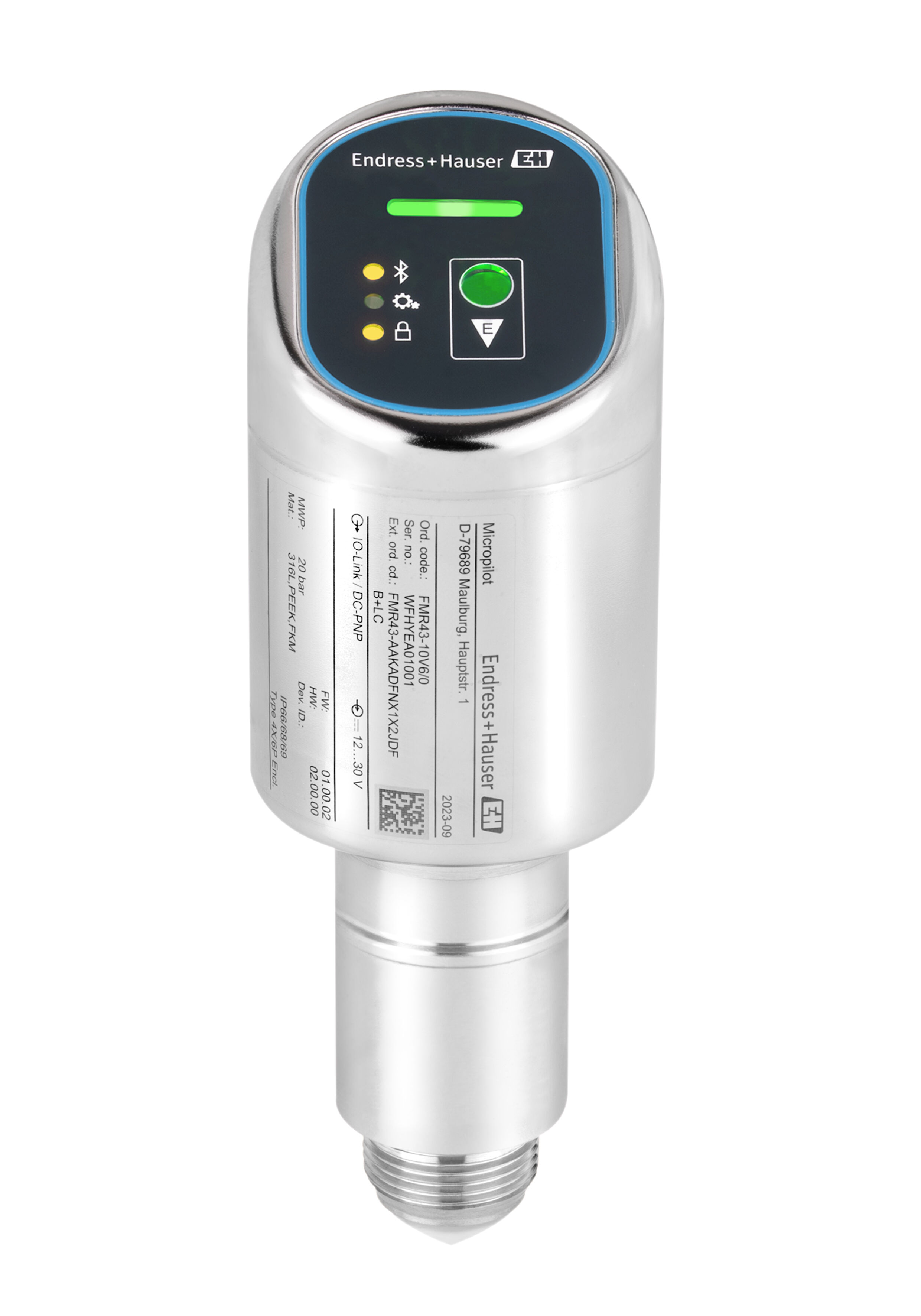 Endress+Hauser FMR43 Series Radar Level Sensor Level Sensor, Screwing, PTFE Body