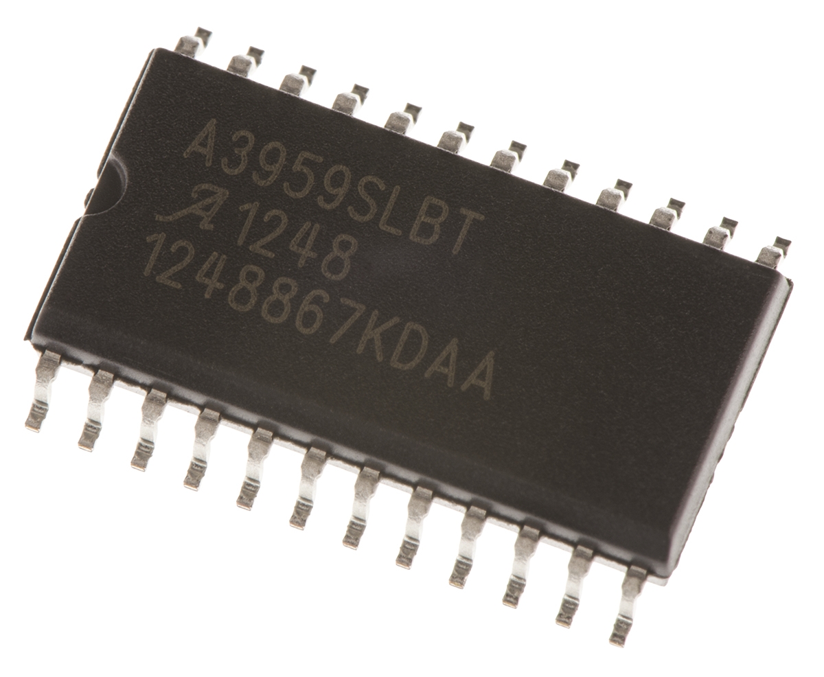 Allegro Microsystems A3959SLBTR-T, Brushed DC Motor DC Motor Driver, 50 V 3 A 24-Pin, SOIC