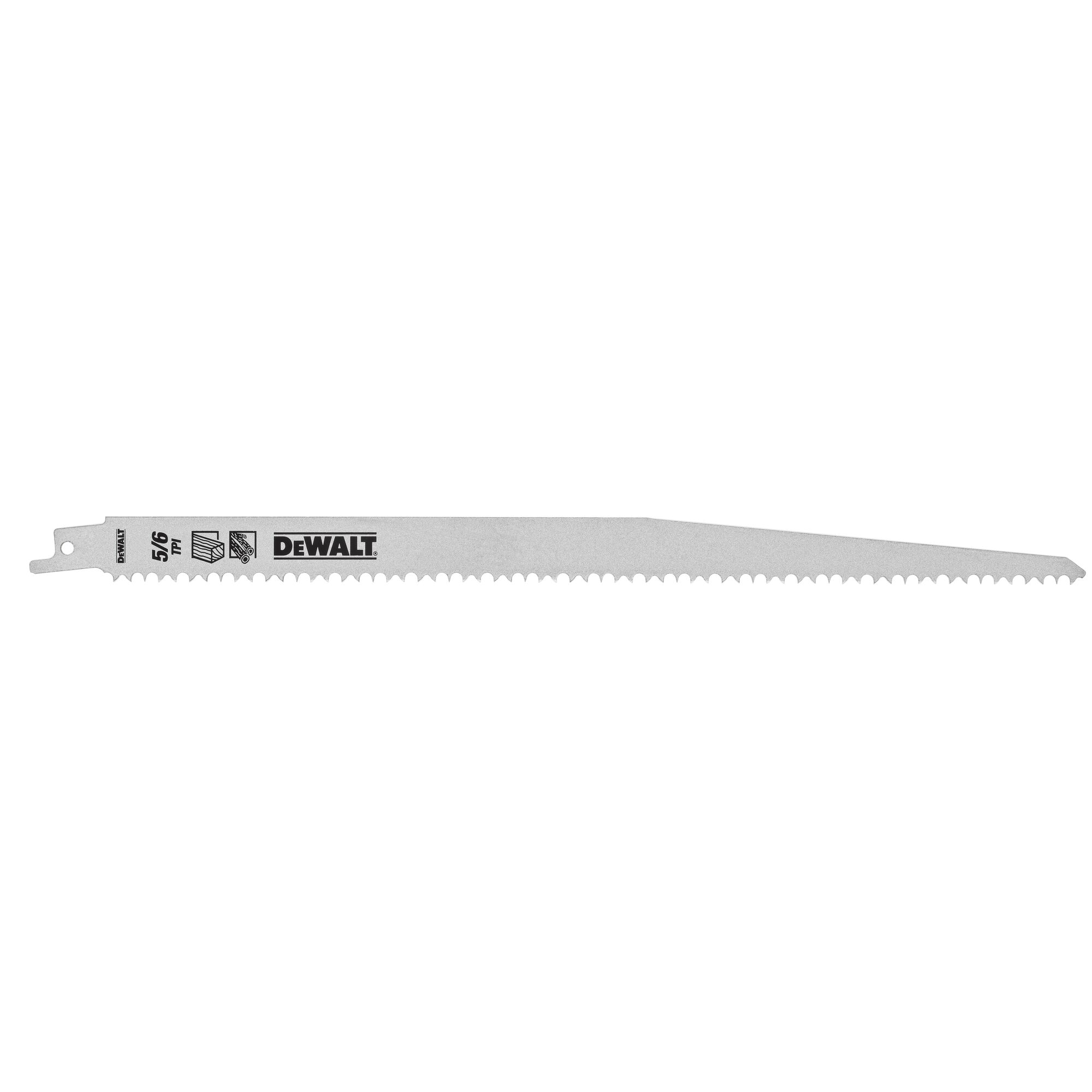 DeWALT, 3 Teeth Per Inch Wood 305mm Cutting Length Reciprocating Saw Blade, Pack of 5