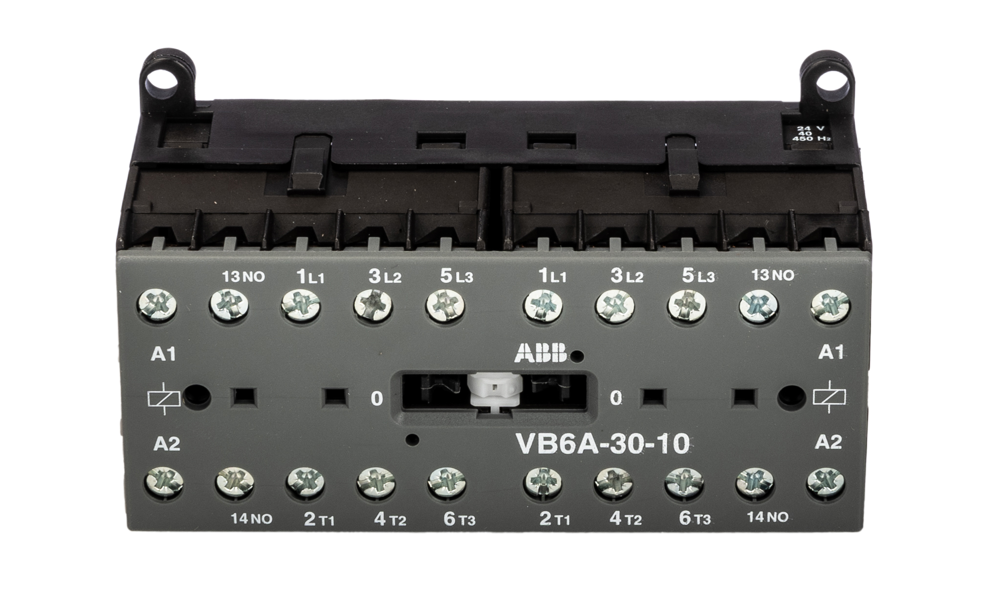 ABB VB6A-30-10 Contactor, 24 V Coil, 3-Pole, 20 A, 4 kW, 3NO