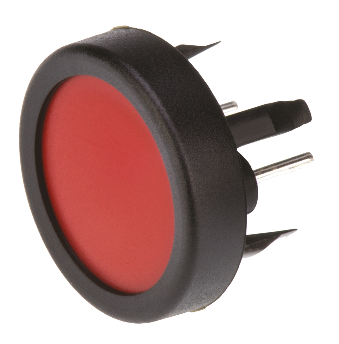 Schurter Red Tactile Switch, SPST 125 mA @ 48 V dc