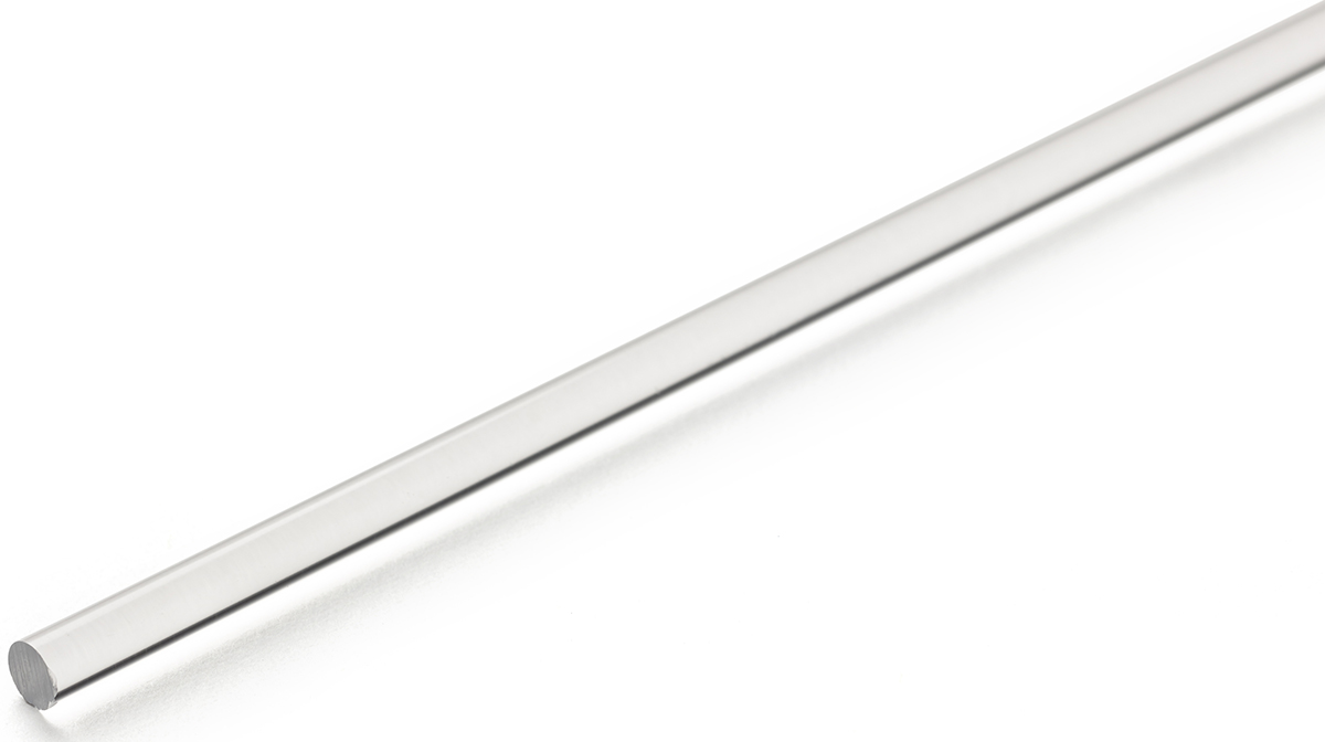RS PRO Clear Acrylic Rod, 1m x 50mm Diameter